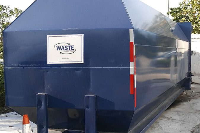 Trash compactors for Broward County businesses: a self-contained compactor from Waste Resources