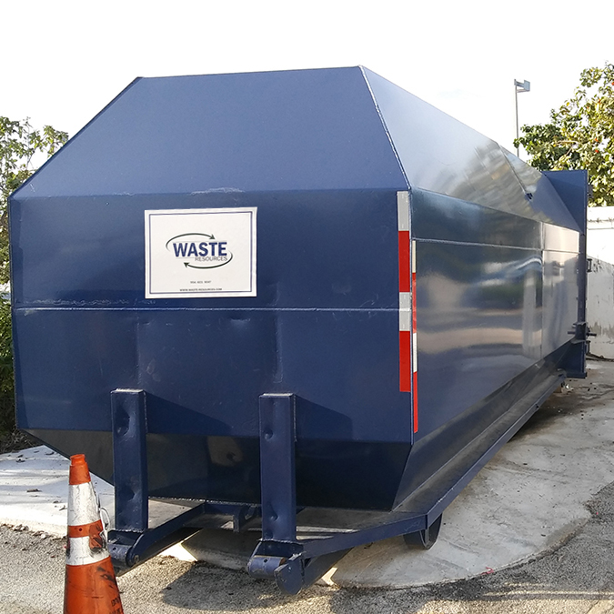 Trash Compactors Broward County Trash compactors for Broward County businesses: a self-contained compactor from Waste Resources