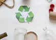 Waste minimization program for South Florida businesses: sorted cardboard and plastics ready for recycling